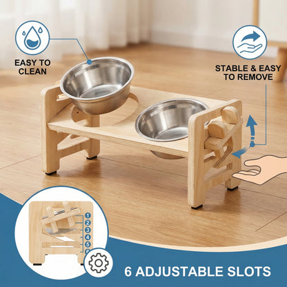 Adjustable Elevated Cat Bowl