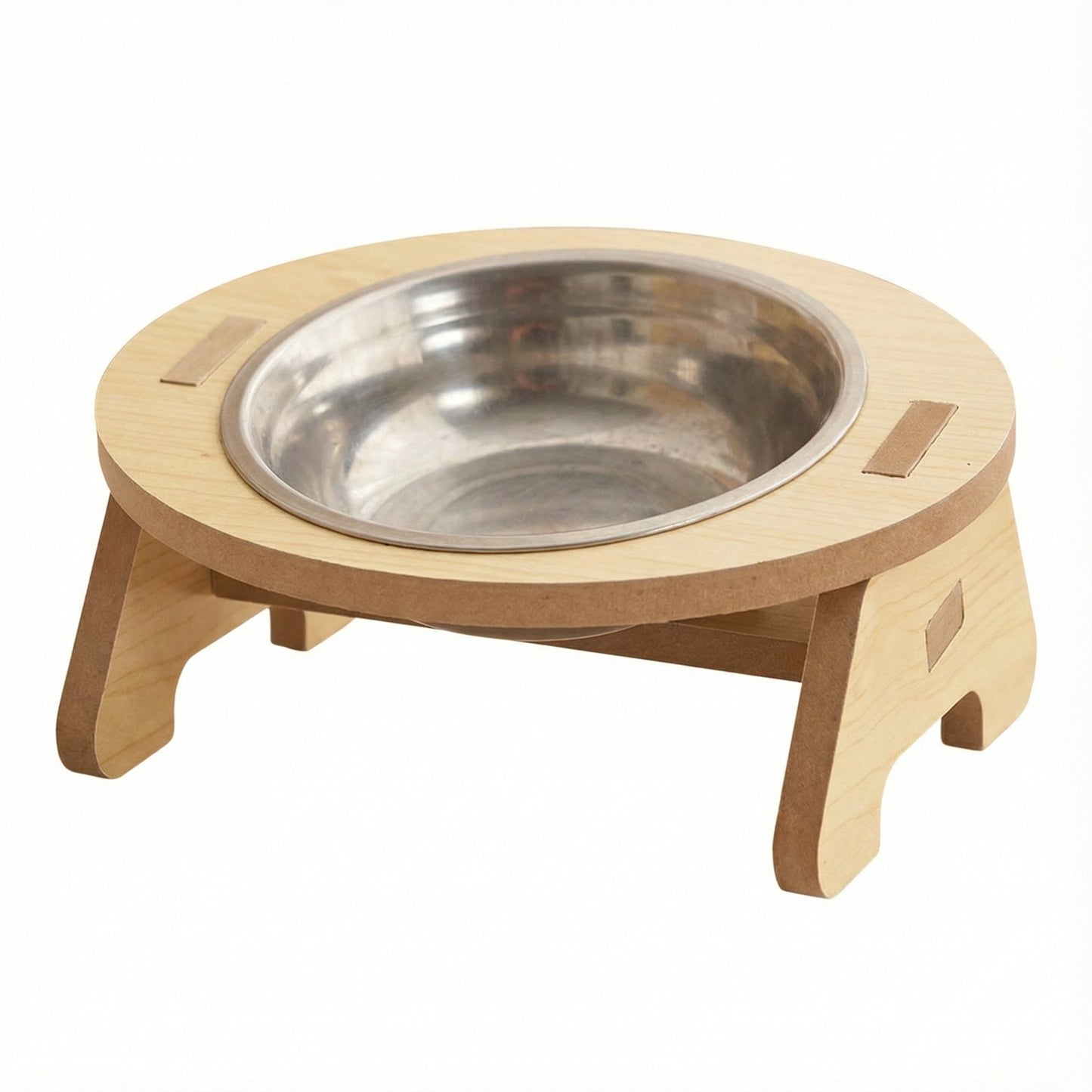 Cat Double Bowl Elevated Pet Feeder